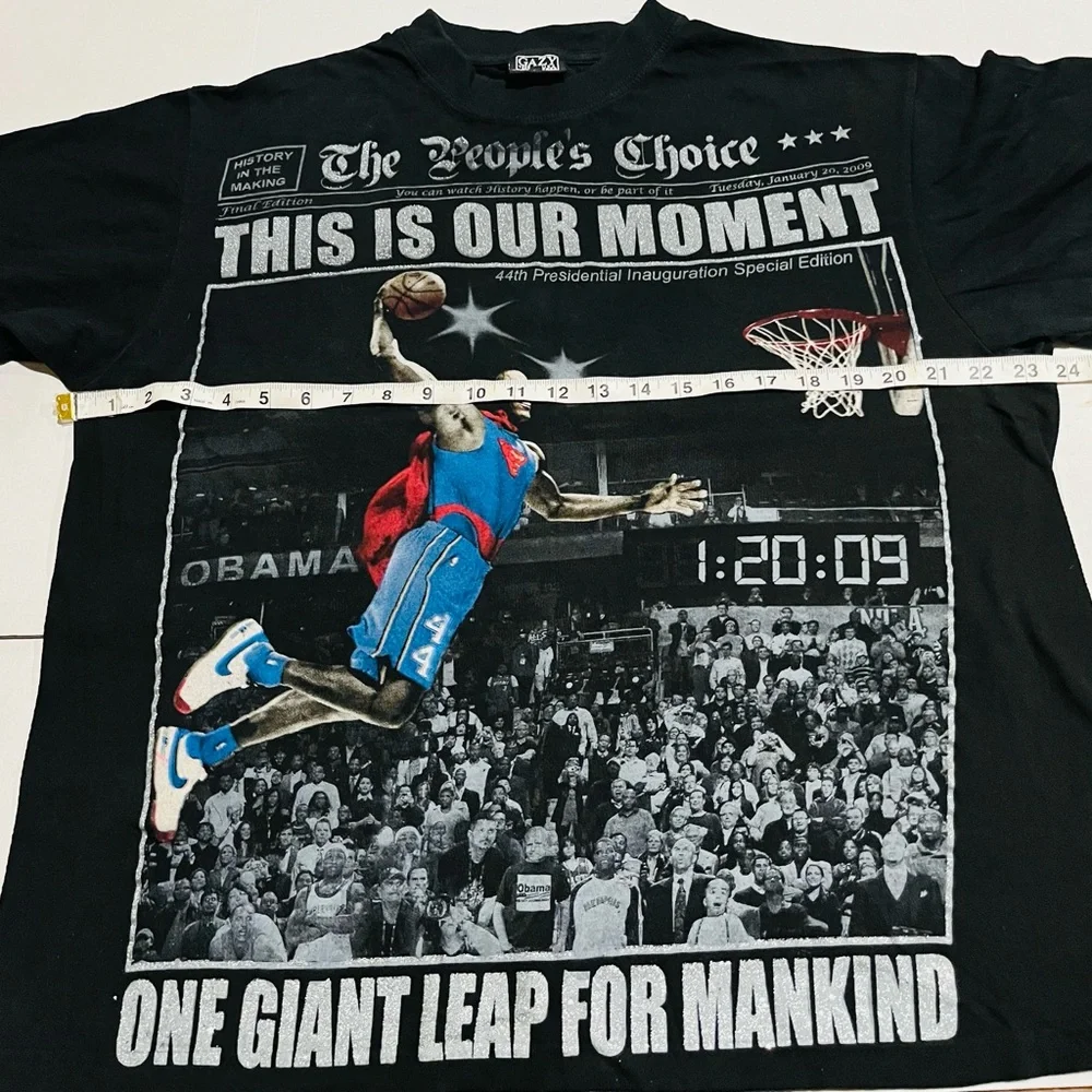 Vintage Graphic “Barack Obama Dunk” Tee To
Commemorate 44th President 1/20/09 - Picture 12 of 12